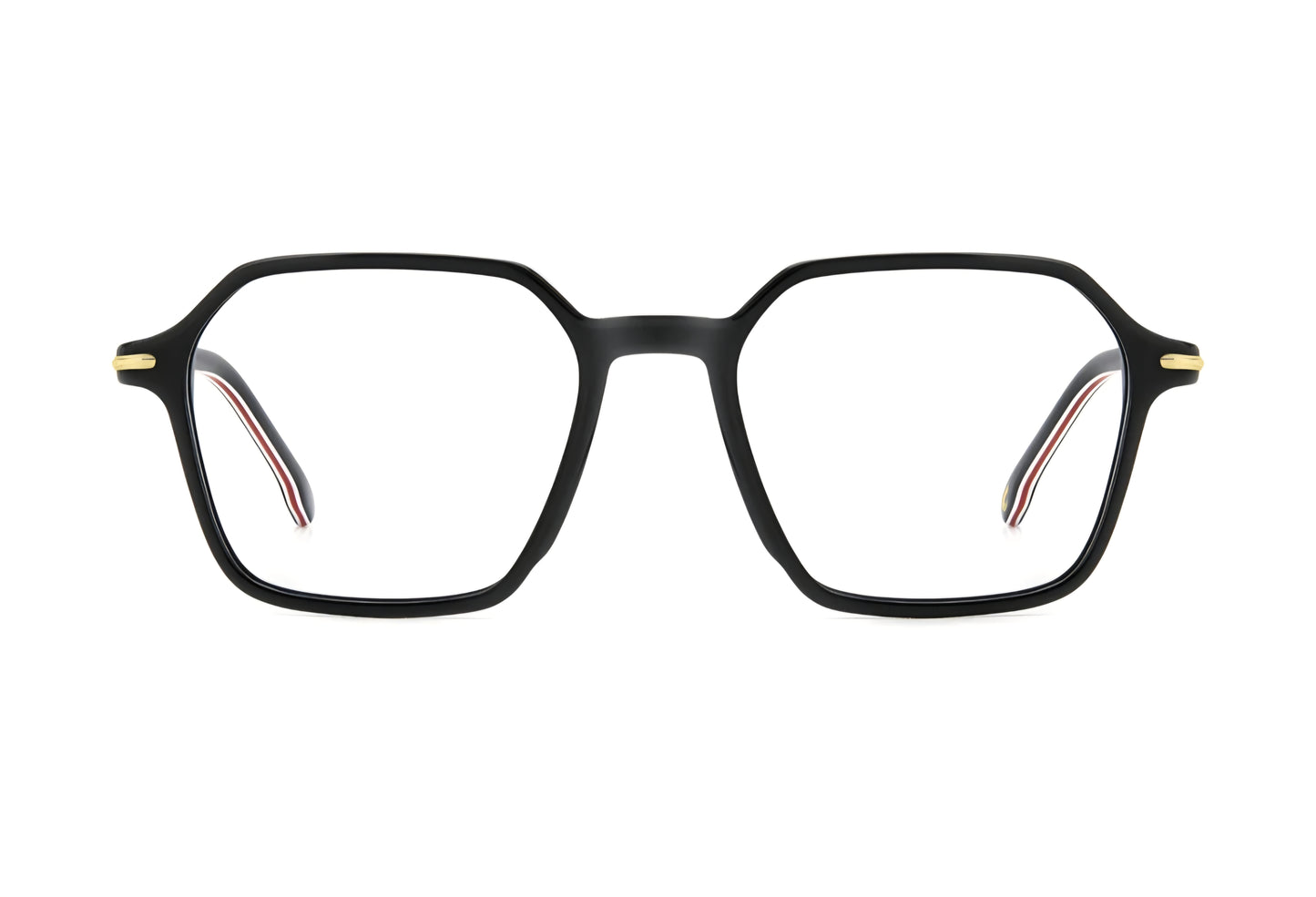 Carrera Vista 327 colore 807 nero con dettagli rossi bianchi ed oro frontale