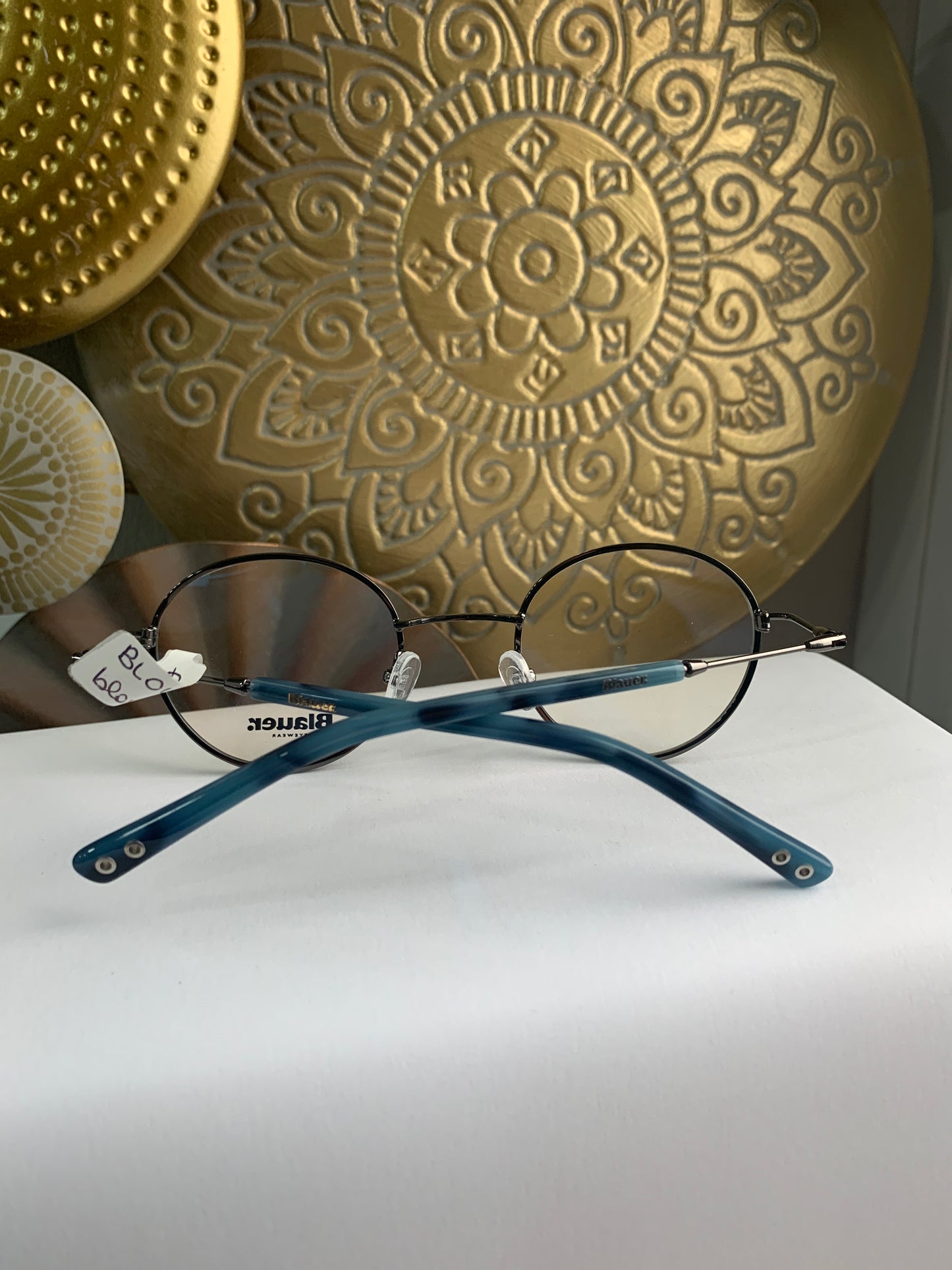 Blauer BL049 occhiale da vista aste dettaglio blu