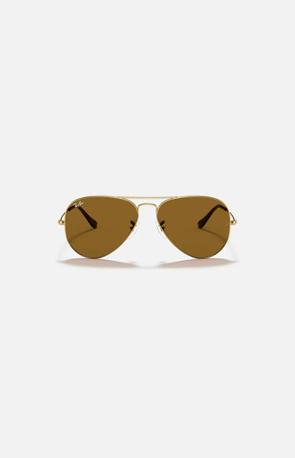 Ray-Ban Aviator Classic RB3025 occhiale da sole oro marrone frontale