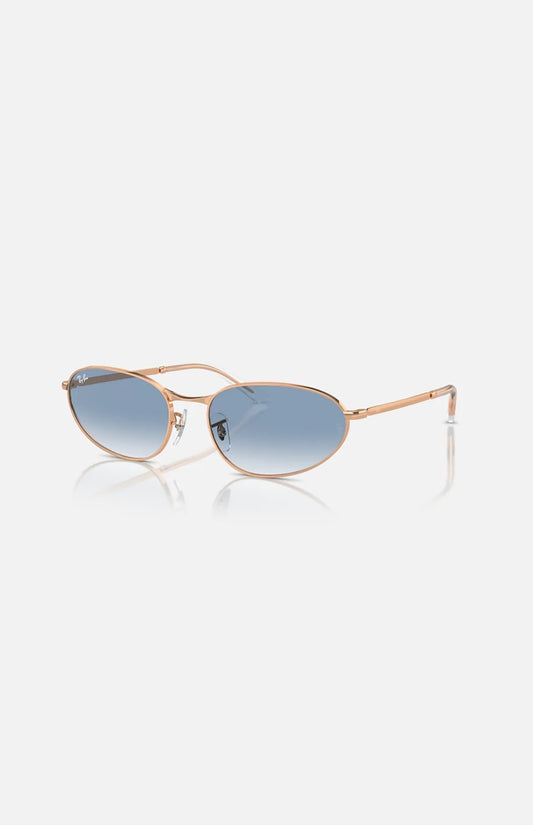 Ray-Ban RB3734 occhiale da sole oro rosa azzurro