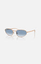 Ray-Ban RB3734 occhiale da sole oro rosa azzurro