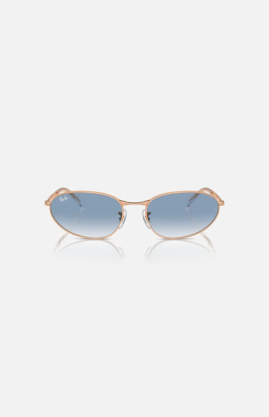 Ray-Ban RB3734 occhiale da sole oro rosa azzurro frontale