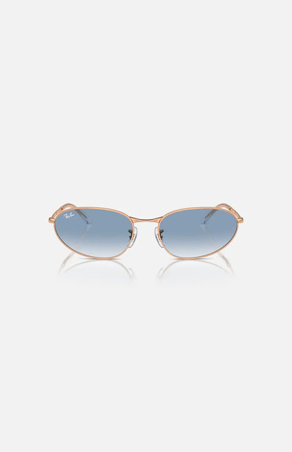 Ray-Ban RB3734 occhiale da sole oro rosa azzurro frontale