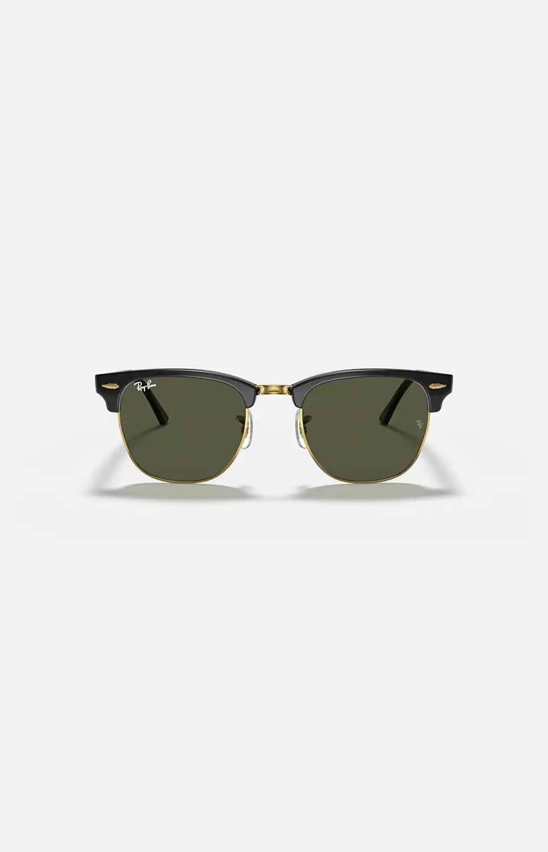 Ray-Ban Clubmaster Classic RB3016 occhiale da sole frontale nero oro