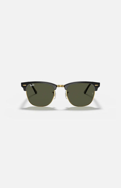 Ray-Ban Clubmaster Classic RB3016 occhiale da sole frontale nero oro