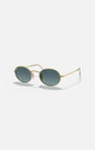 Ray-Ban RB3547 occhiale da sole oro metallo lenti blu