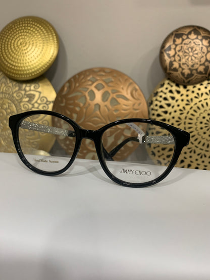 Jimmy Choo JC118 occhiale da vista nero brillanti