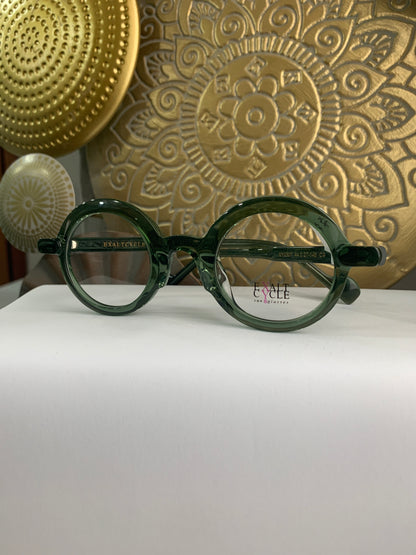 Exalt Cycle XY2307 occhiale da vista rotondo verde cristal frontale