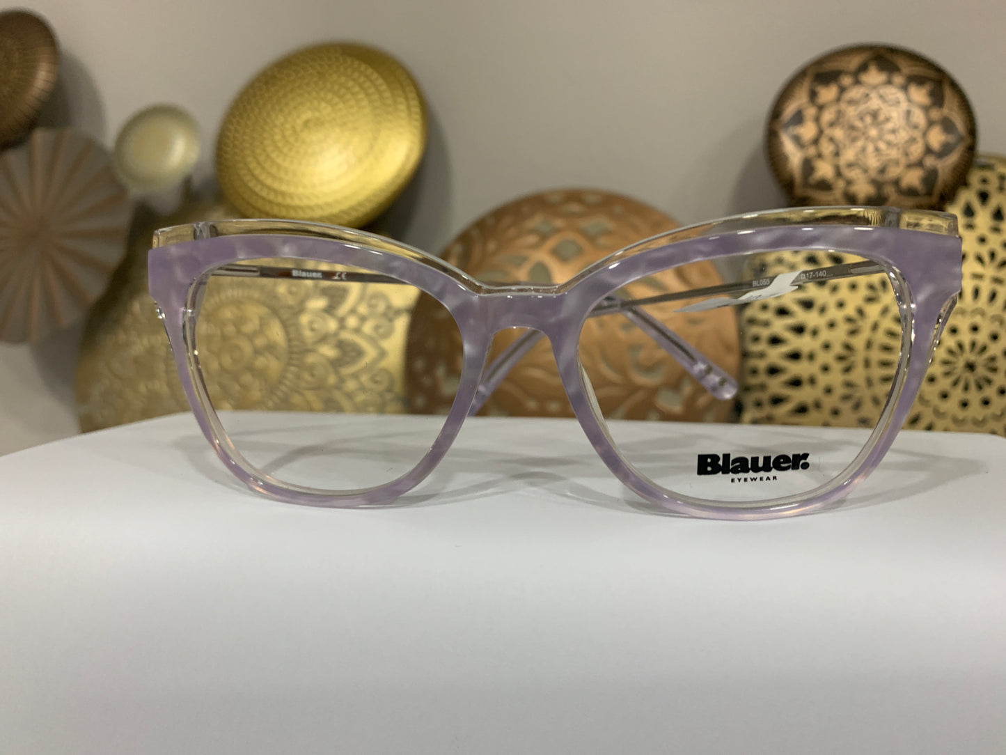 Blauer BL055 occhiale da vista rosa frontale