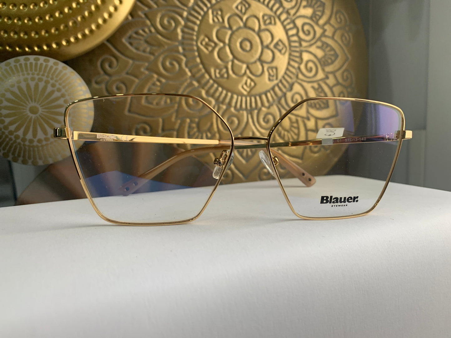 Blauer BL056 occhiale da vista dettaglio metallo oro