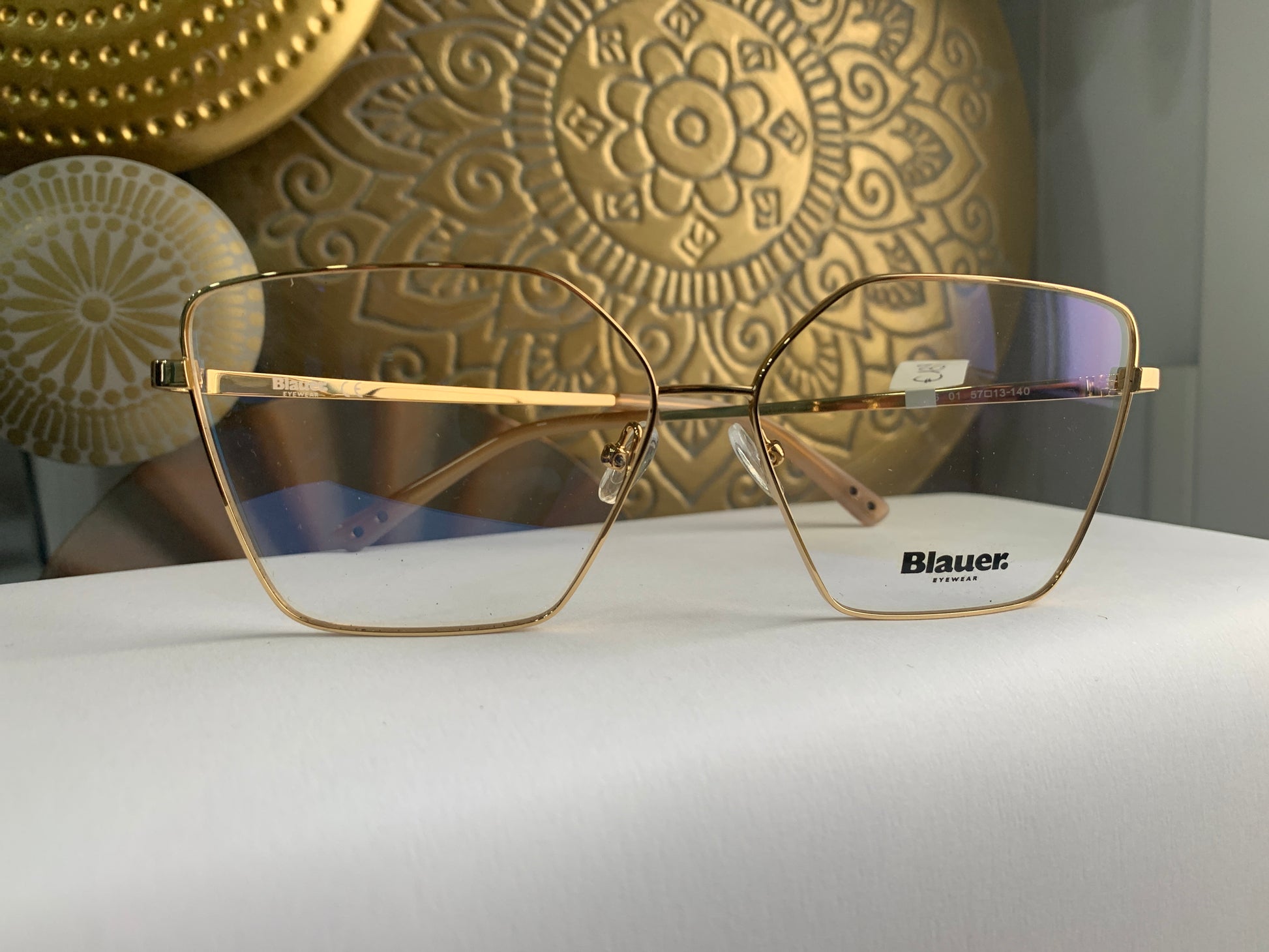 Blauer BL056 occhiale da vista dettaglio metallo oro