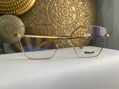 Blauer BL056 occhiale da vista dettaglio metallo oro