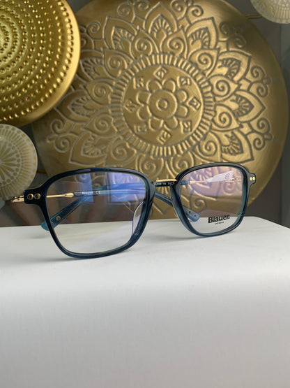 Blauer BL048 occhiale da vista celluloide blu lato