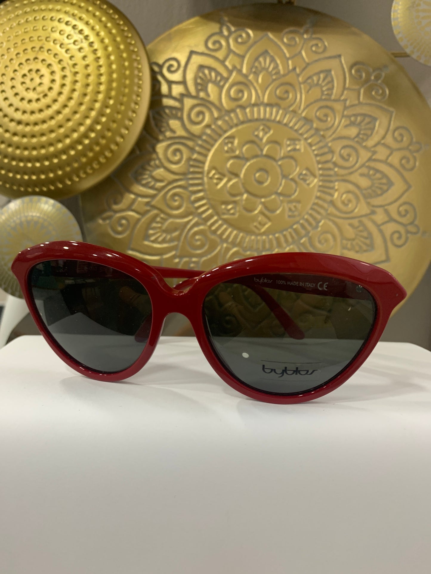Byblos BY053 occhiale da sole celluloide rosso