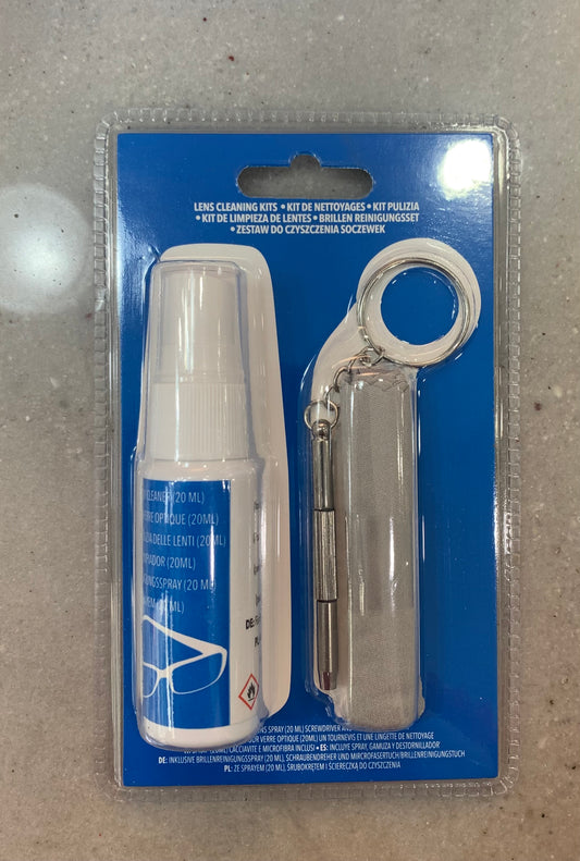 Kit per la pulizia degli occhiali accessorio ottica