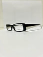 Prada VPR16H 7BH-1O1 occhiale da vista celluloide nero bianco