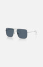 Ray-Ban Ari RB3758 0032V occhiale da sole metallo argento lenti blu