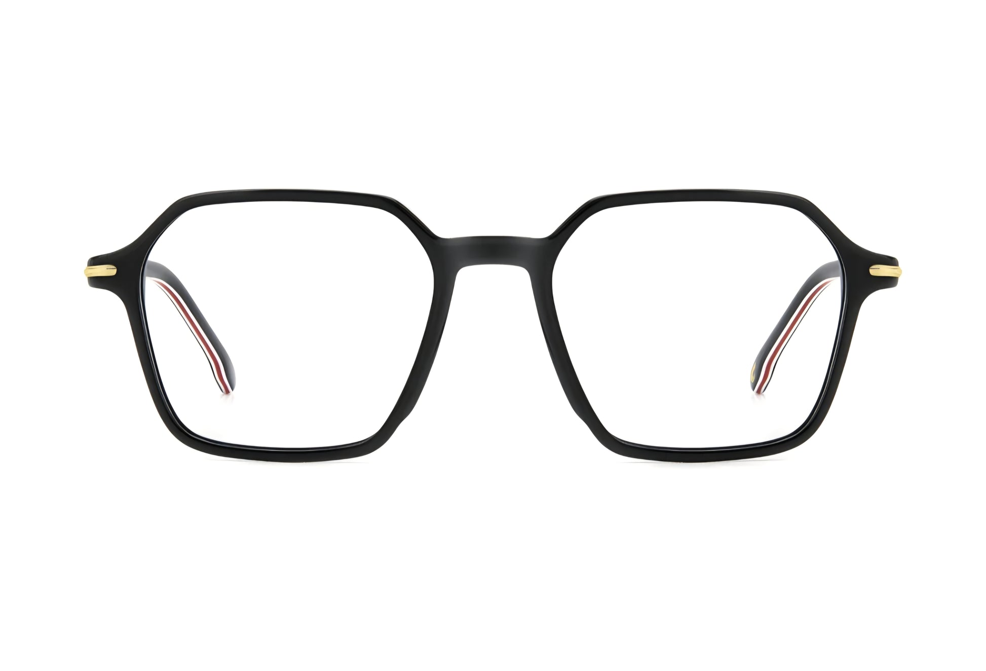 Carrera Vista 327 colore 807 nero con dettagli rossi bianchi ed oro frontale