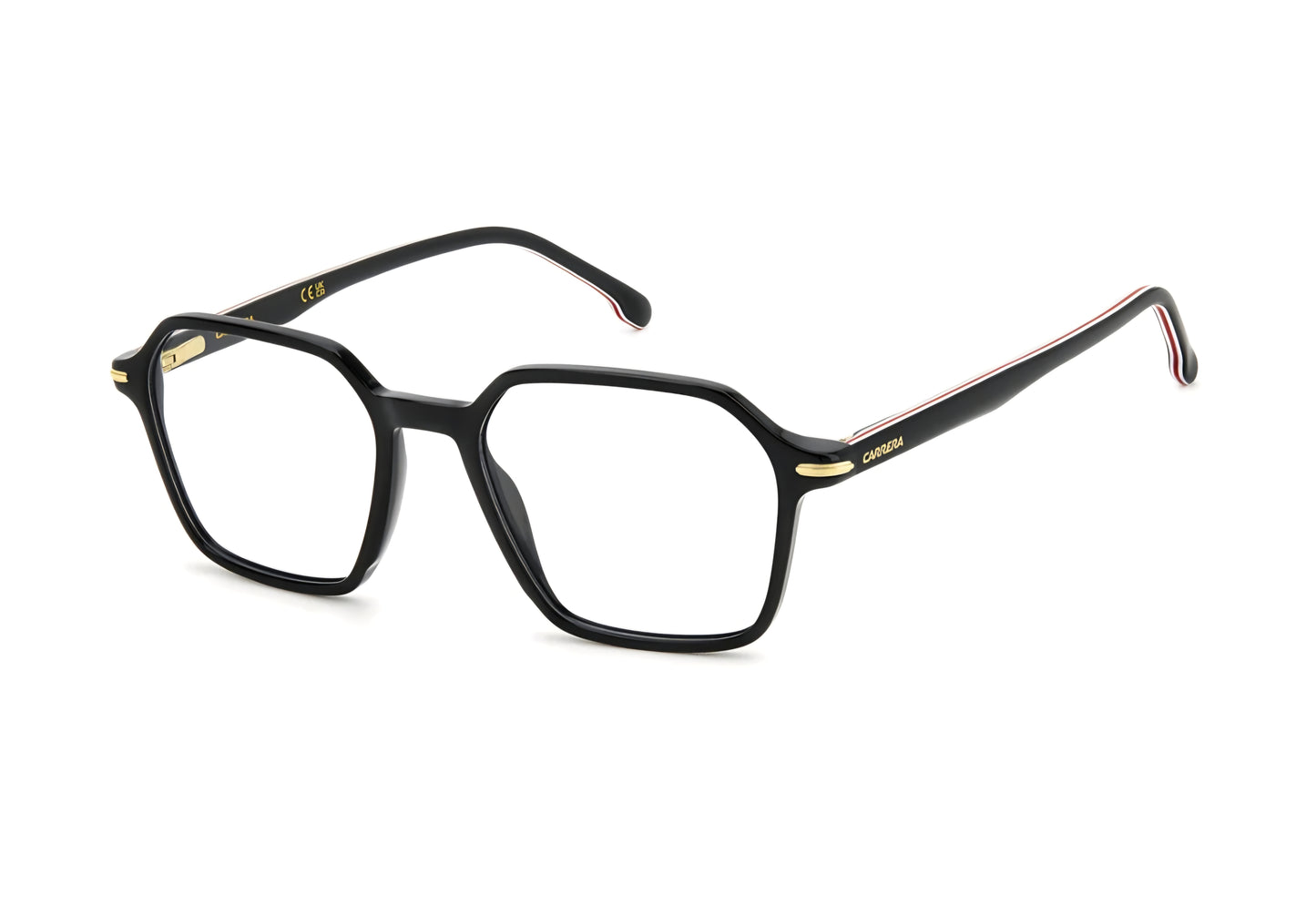 Carrera Vista 327 colore 807 nero con dettagli rossi bianchi ed oro