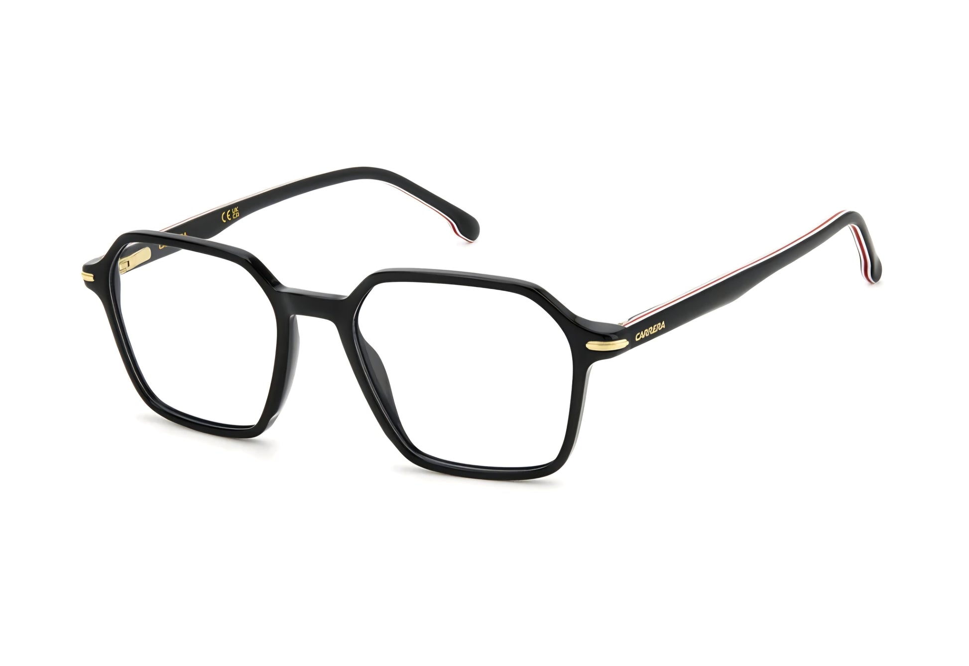 Carrera Vista 327 colore 807 nero con dettagli rossi bianchi ed oro