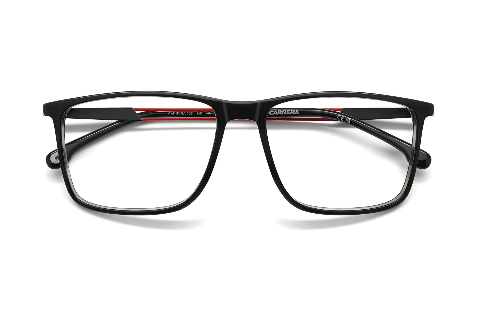 Carrera Vista 8924 colore OIT nero con dettagli rossi fronte