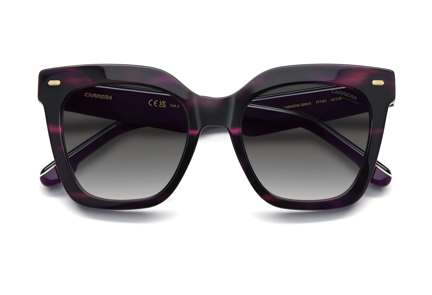 Carrera Sole 3086/S viola occhio di gatto fronte
