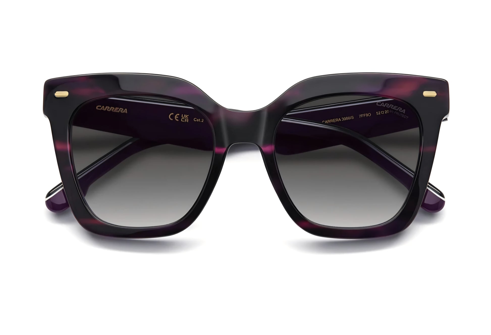 Carrera Sole 3086/S viola occhio di gatto fronte
