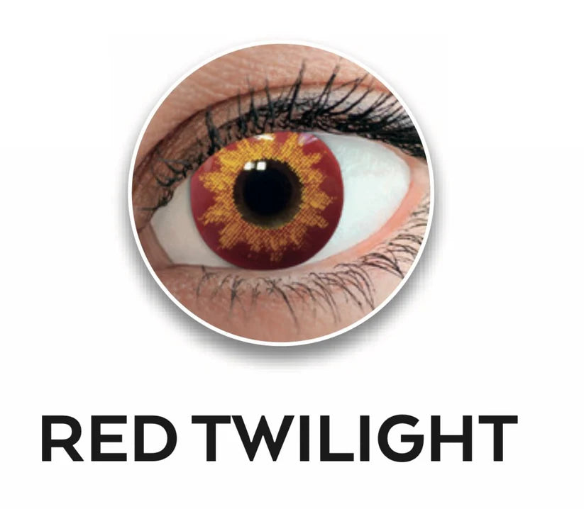 Lenti a contatto colorate giornaliere monouso Halloween - Cosplay - Carnevale red twilight