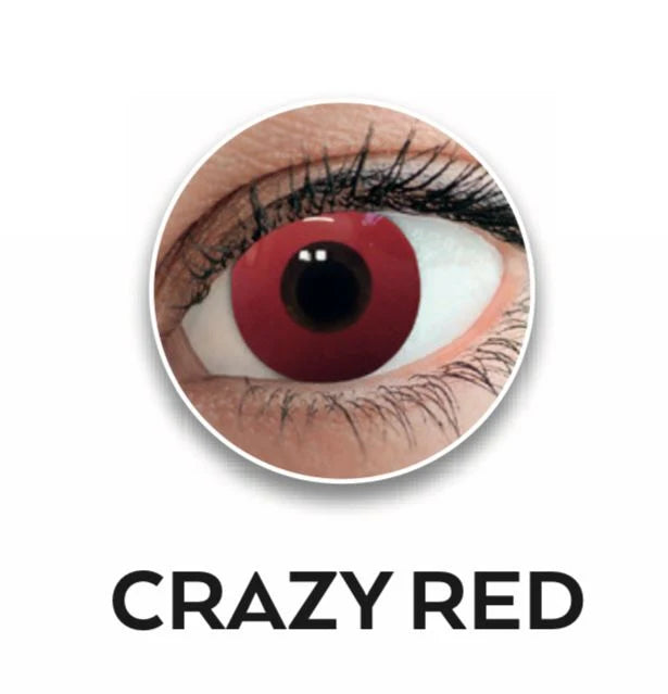 Lenti a contatto colorate giornaliere monouso Halloween - Cosplay - Carnevale red