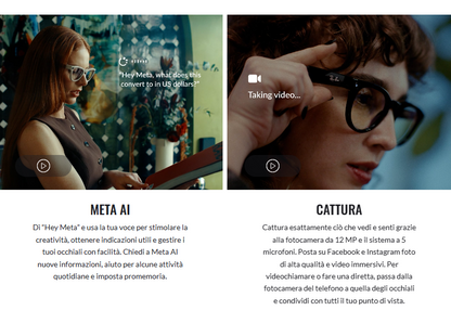 Ray-Ban Meta Gen1 Skyler RW4010 occhiale smart shiny black descrizioni